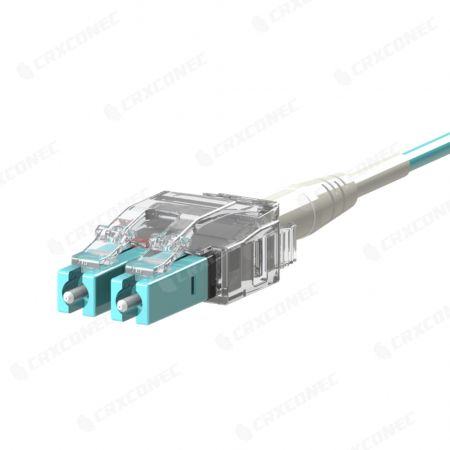 Cordon de raccordement à fibre optique duplex Easy-Ex OM3 LC-LC - Cordon de brassage fibre multimode OM3 à polarité facile à changer